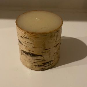 Target Birch Bark Pillar Candle 4x4